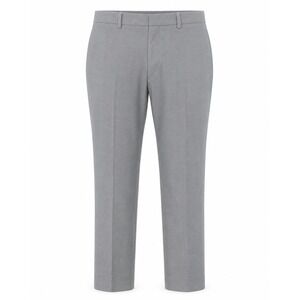 Light Academia Preppy Style Mens Dress Pants 37x29 Gray Slim Fit Straight Leg